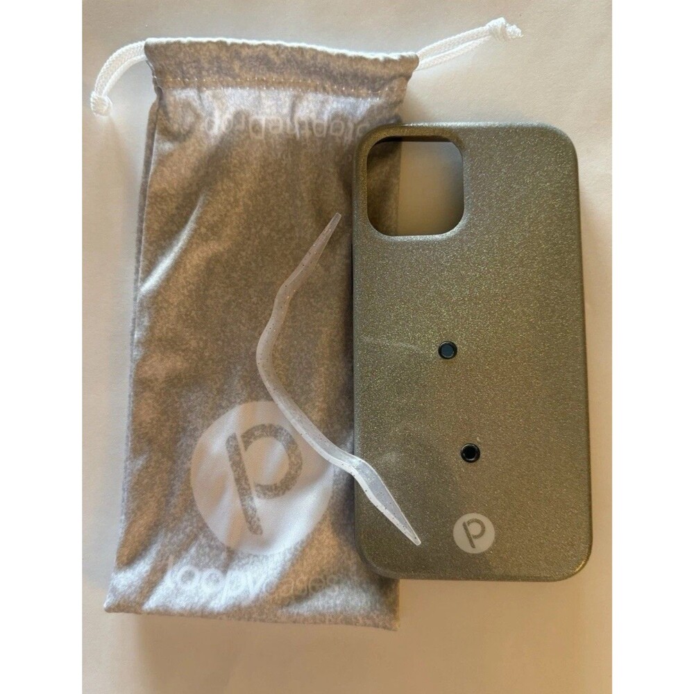 iPhone 12 Original 6.1  Loopy Case Apple Silver Glitter Loop And Bag